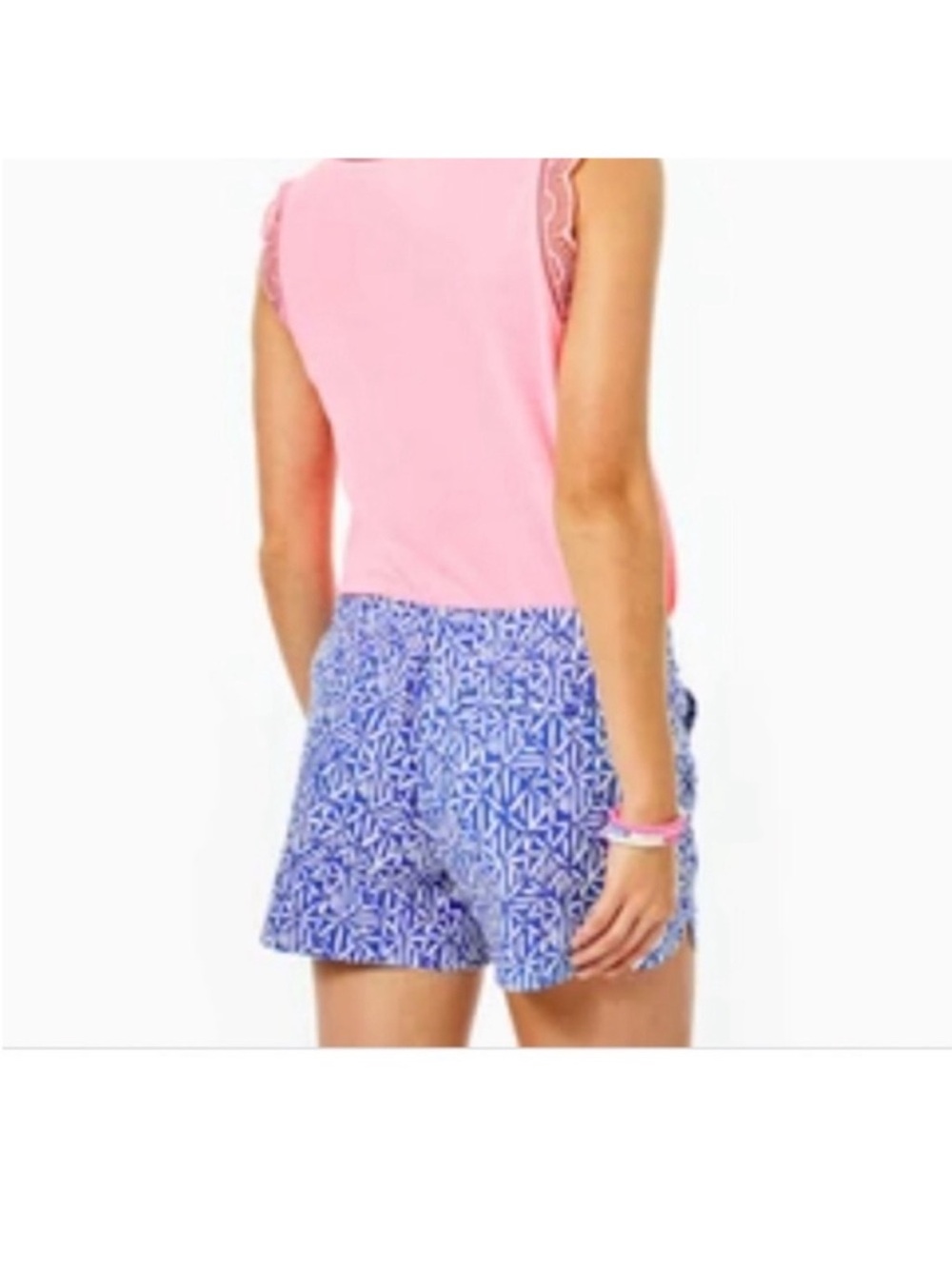 Lilly Pulitzer Ocean View Shorts Corsica Blue Easy Peasy Size Medium - Picture 2 of 10